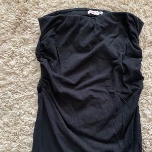 Knit sundry black cinched skirt